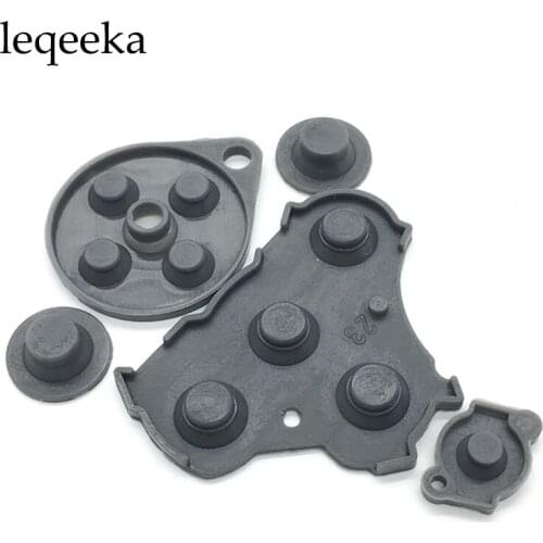 100sets Black High quality For Nintendo GameCube NGC Controller Conductive rubber Silicone Button Pad Replacements