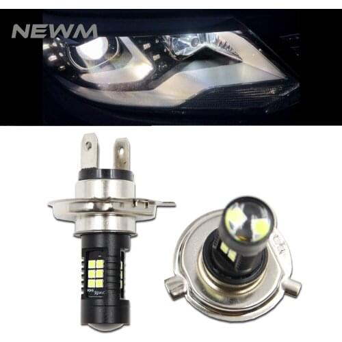 2Pcs H7 H4 LED Bulb Super Bright Car Fog Lights 12V 24V 6000K White 21 3030SMD Driving Running Lamp Auto Led H7 H4 Light Bulbs