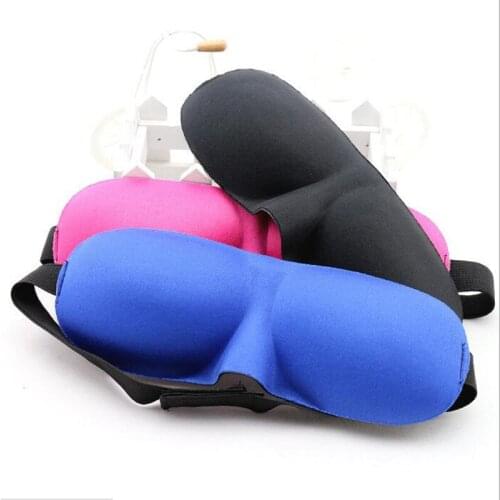 20pcs/lot 3D Portable Travel Sleep Rest Aid Eye Mask Soft Cover Eye Patch Hot sale Eyeshade Sleeping Mask Case MR006