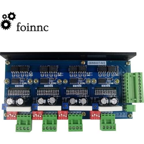 New 4-Axis stepper motor 2-phase stepper motor driver drives 4A 16 subdivision TB6600 DD6600T4V2