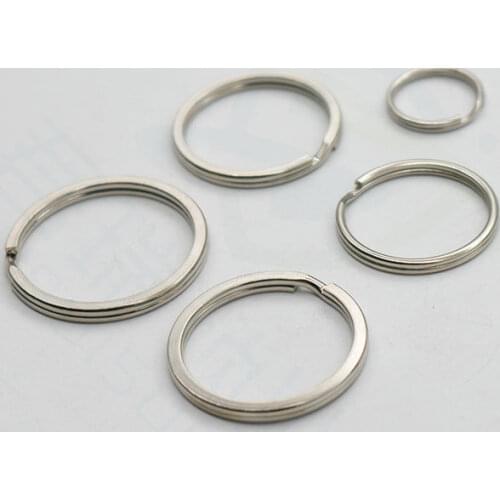 50pcs key ring 16mm 25mm 28mm 30mm 32mm High-end key flat ring
