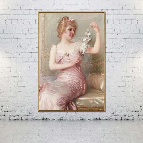 Artcozy Oil Canvas Painting vittorio matteo corcos For Home Decoration Wall Art