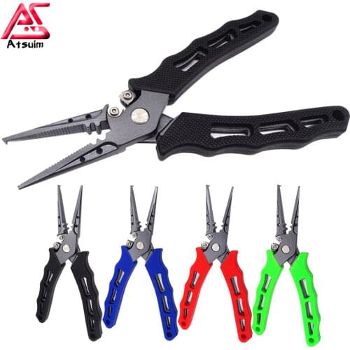 AS Fishing Piler Lure Multifunction Ultralight Fishing Tackle Piler Line Cutter Hooks Remover Accessories Tools Knife Stripper