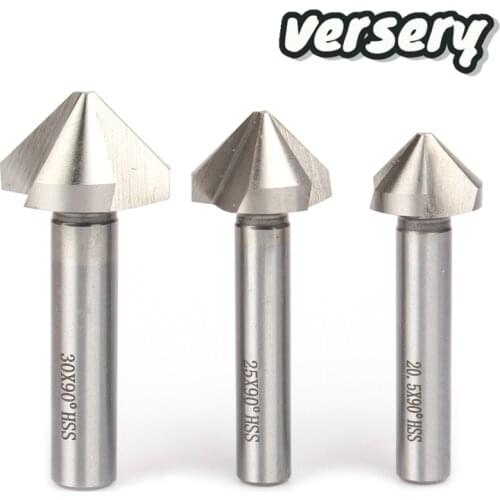 Free Shipping 4.5-50mm 3 flute 90 degree HSS M2 6542 Countersink Chamfering Tool drill bits for stainless steel aluminum alloy