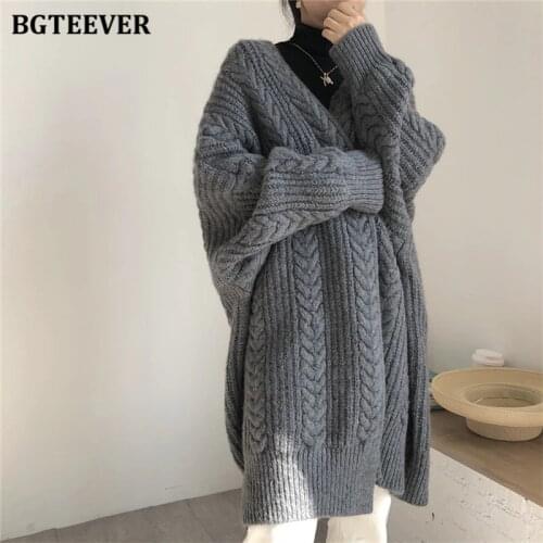 Женские модные кардиганы BGTEEVER China At AliExpress