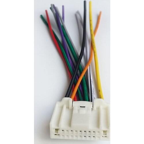 Biurlink 20Pcs Aftermartket Factory Stereo Radio Harness Cable Wire for Nissan for Subaru Infiniti