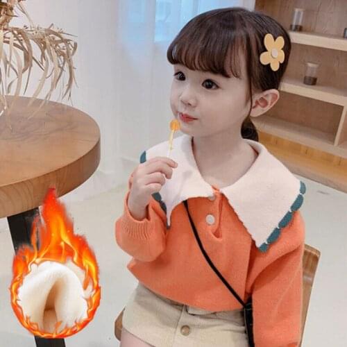 2021 New Autumn Winter Kids Sweater Baby Boys Girls Solid Jumper Children Knit Top Fashion O-Neck Fast Shipping