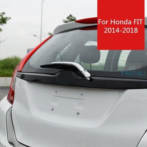 For Honda FIT JAZZ 2014-19 rear wiper trim after wiper decorative bright bar quality ABS plating material car accessories
