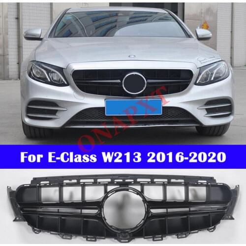 For Mercedes-Benz E-Class W213 2016-2020 Modified to E63 S AMG style Car styling Grill vertical bar Front Middle grille bumper