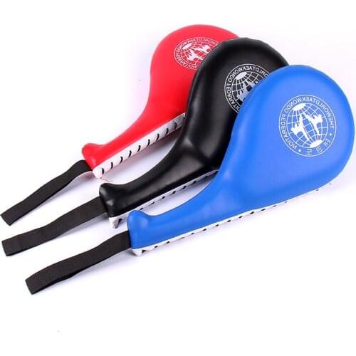 Taekwondo Foot Target for Children leather Double Sided Drumstick Protector Thai Kick Pad Boxing Sport Training Target