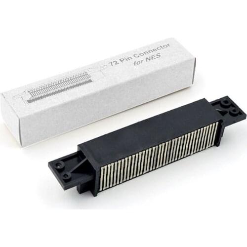 H 10pcs New 72 Pin Connector Adapter Replacement Parts For NES Game Cartridge