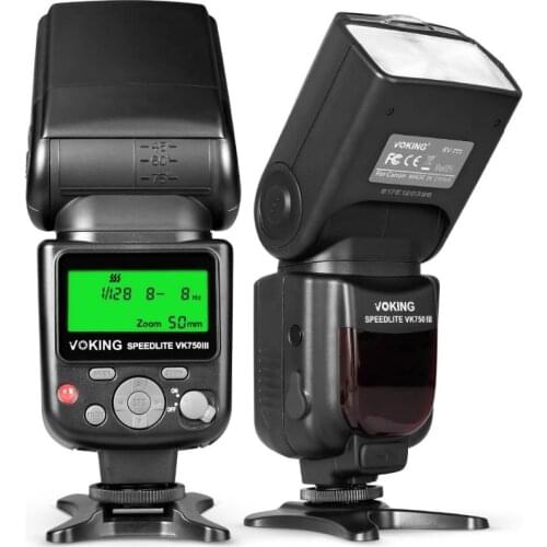 Voking 750III Remote TTL Speedlite Slave Mode Flash for Canon 6D 7D 40D 50D 60D 70D 550D 600D 650D 700D 1000D 1300D 1500D Camera