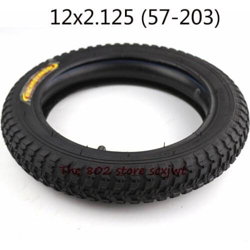 Super quality Bike Stroller Urban Electric Scoote Tire Set 12 1/2 x 2 1/4 inner and outer tyre 12 * 2.125 57-203 tube tyre