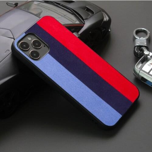 Alcantara Leather Turn Fur Business phone Case for iPhone 12mini 12 11 pro Max 7 8 Plus X XR XS MAX SE2 Germany flag cover