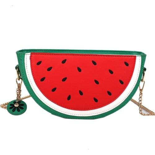 Cute Cartoon watermelon Ladies Shoulder Bag Small Crossbody Bag for Women Messenger Bag Girls Purses and Handbags
