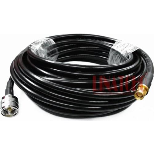 8 Meters 5D-FB PL259 UHF male to SMA male two way repeater outdoor antenna cable