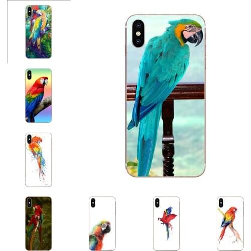 Newest Soft Super Cool Black Tpu Phone Case Best Macaw Parrot Bird Watercolor For HTC U11 Life Capa U11 Plus U 11 U12 Life