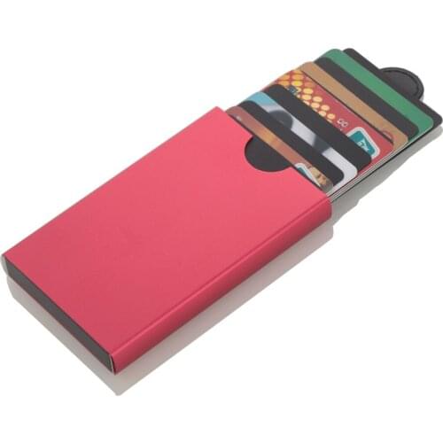 New Slim Business Men women Card Pack Credit Card Holder Bank Metal check sleeve Gifts dedicated Antimagnetic be choked cover