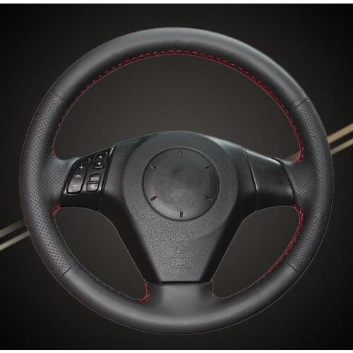 Car Braid On The Steering Wheel Cover for Mazda 3 Axela 2004-2009 Mazda 5 2004-2010 Mazda 6 Atenza Mazda MPV Auto Car-styling