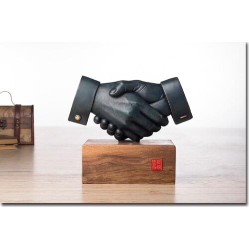 Great gift # OFFICE Shop lobby company Business Artwork COOL efficacious Mascot drawing money Cooperation and win-win Sculpture