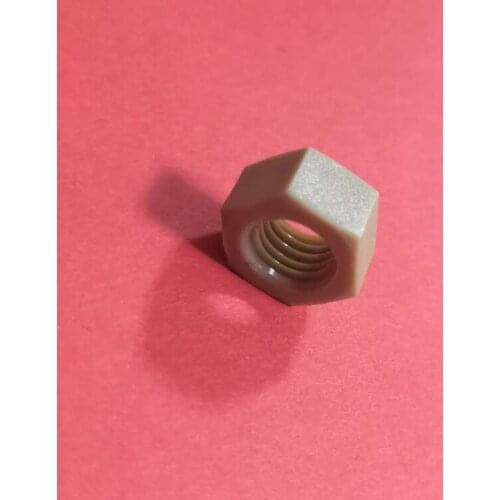M5 M6 M8 M3 M4 M10 M12 M16 PEEK hex nut Polyetheretherketone hexagon nut hexagonal-head nut High temperature resistance