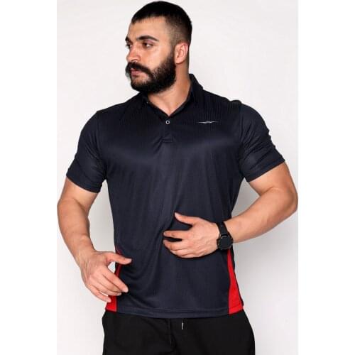 Polo Neck Breathable Fabric Sports T-Shirt