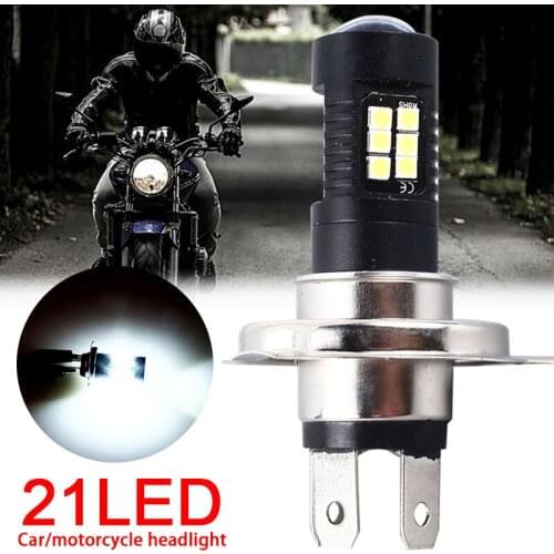 Vehemo Fog Light Lamp 21W Motorcycle Signal Light Cars Hi/Lo Modified Headlights Motorbike P15D H11 H7 H4