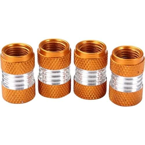 4Pcs/Set Universal Aluminum Alloy Bright Color Tire Tyre Air Valve Stems Cap Car Tire Accessories