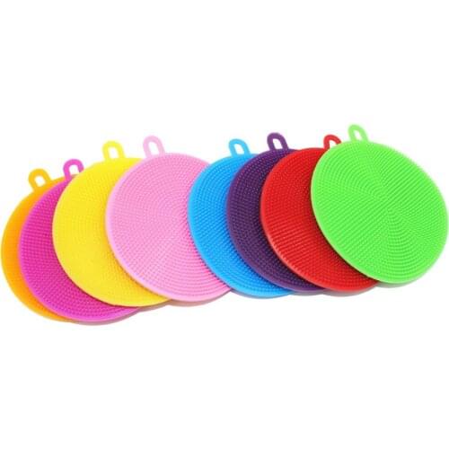 5 pack Multifunction Silicone Dish Bowl Wash Brushes Kitchen Pot Cleaning Washing Tool Kitchen Cleaning Brush Silicone Material
