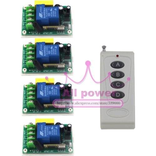 220V 30A 3000W RF Wireless Remote Control Switch Light/LED/Lamp Applicance ON OFF Power Switch adjusted