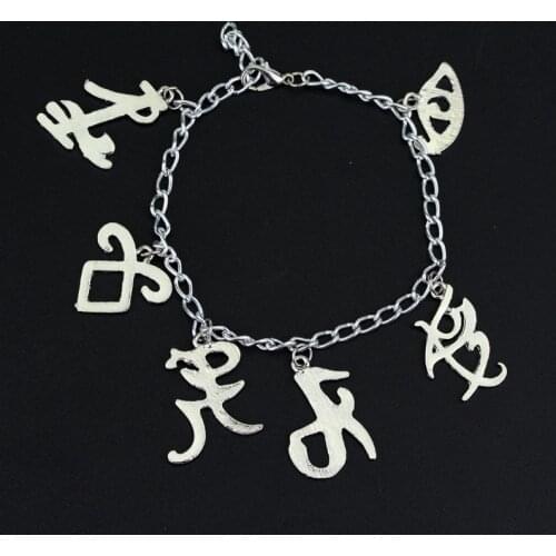 The Mortal Instruments City of Bones Bracelets Inspired Angelic Power Rune Symbols Bracelet Shadowhunters Inpired charms jewelry