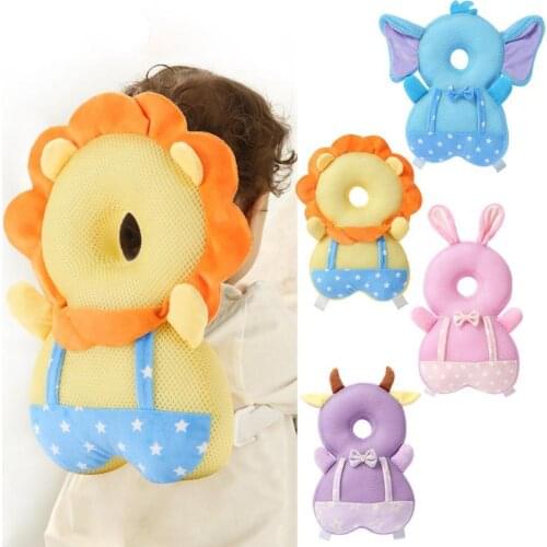 Baby Head Back Protective Pillow Neck Safe Cushion Soft Anti-Fall Pillow Soft PP Cotton Cushion Infant Toddler Sleep Positioner