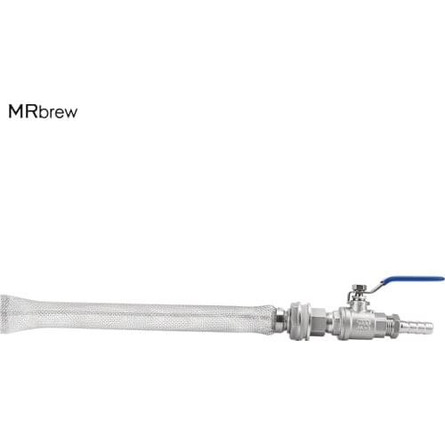 Homebrew Weldless Kettle/Keg Convert Kit w/ 12" Bazooka Screen Beer Mash Tun 2-piece Ball Valve Kit 304 SSS