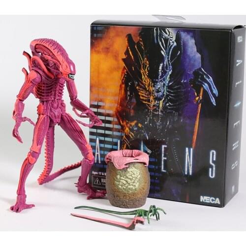 NECA ALIENS Red Alien with Chestburster & Facehugger 7" Action Figure Collectible Model Toy