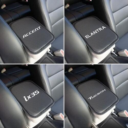 Interior Universal Size Car Armrest Pad Covers for Hyundai Solaris ix35 i20 i30 i40 Tucson CRETA Santa fe car accesssories