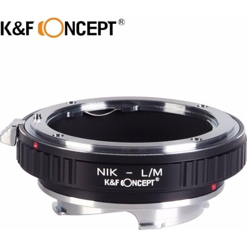 K&F CONCEPT Lens Mount Adapter for Nikon Mount Lens (to) fit for Leica M Lens Camera Body Lens adapter for Nikon-L/M adapter