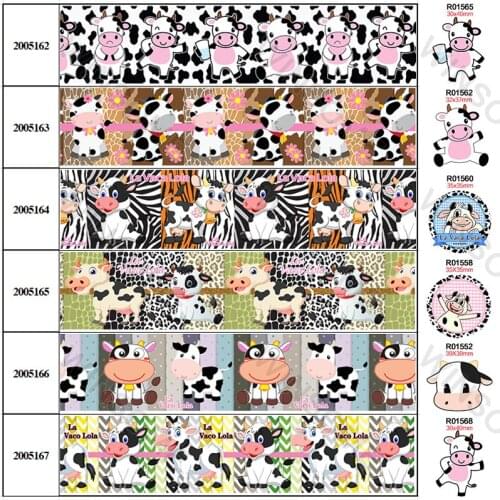 Cartoon Character Printed Grosgrain/Satin Ribbon Party Decoration 10 Yards 25mm/38mm/50mm/75mm 30pcs Planar Resins 200516