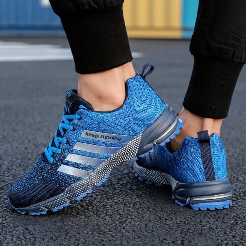 Sneakers Mens Mesh Breathable Casual Shoes Non-Slip Stable Shock Absorption Lightweight Sneakers Couple Basket Homme 2021 New