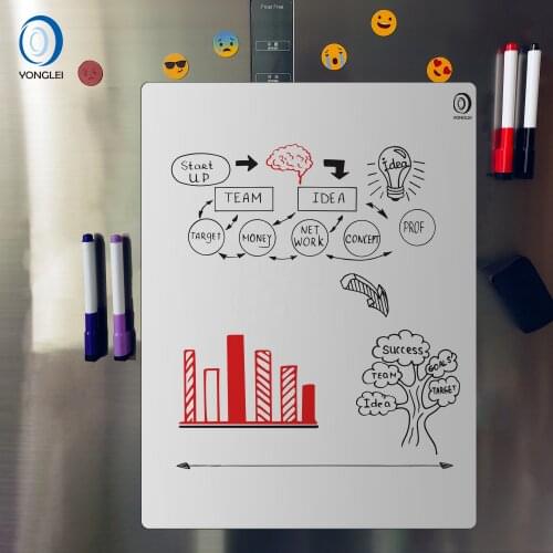 A5 A4 A3 Dry Wipe Magnetic Fridge Whiteboard, refrigerator stickers,erasable memo message board,writing board door stickers