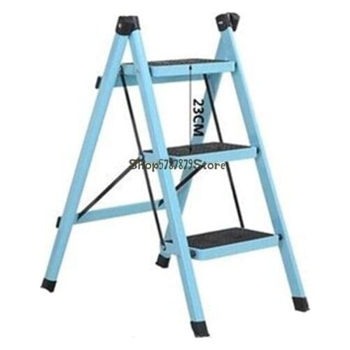 Multifunctional Three-step Step Step Ladder Household Folding Engineering Miter Ladder Dual Purpose Nordic Decorative Telescopic