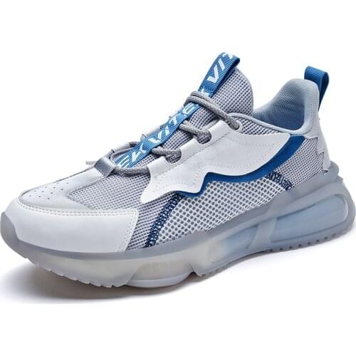 Mens Casual Shoes Sports Sneakers Breathable Mesh Boots Luxury Brands Design 2021 New Outdoor Fashion Shoes 38-44 Comfortable