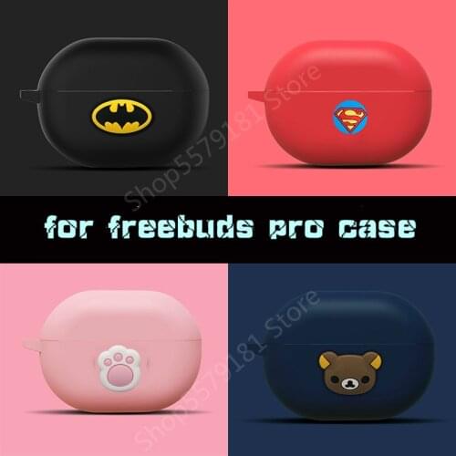 Soft Silicone Case For Huawei Freebuds Pro Free Buds Pro Cover Wireless Bluetooth Earphone Protective Sleeve Shell With Hook