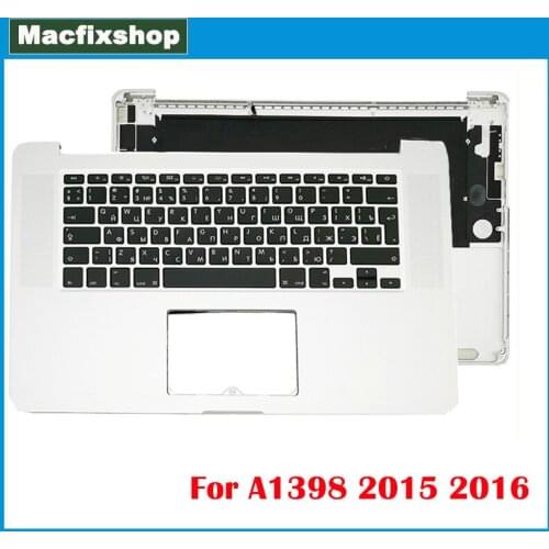 Original Russian Keyboard Top Case For MacBook Pro 15.4“ A1398 2015 2016 Topcase with Keyboard Backlit RU US UK Big Small Enter