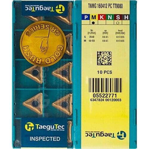 Original TNMG160412-PC TT9080 Carbide Inserts Milling Insert Lathe CNC Tools For Turning Insert