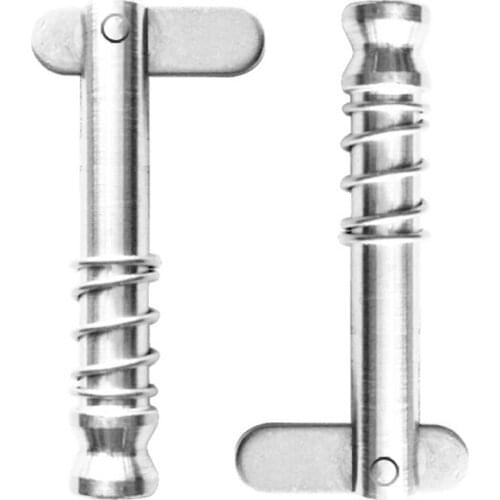 2pcs Silver Metal Quick Release Pin Deck Hinge Hardware Fitting Parts For Boat Marine Yatchs Ships