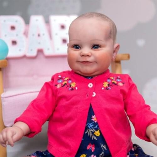 Eyes-Open Red Dress Girl Doll Realistic Baby Girl Doll Washable Doll Toys Lifelike Boy Doll Toy Reborn Interactive Doll 97BC