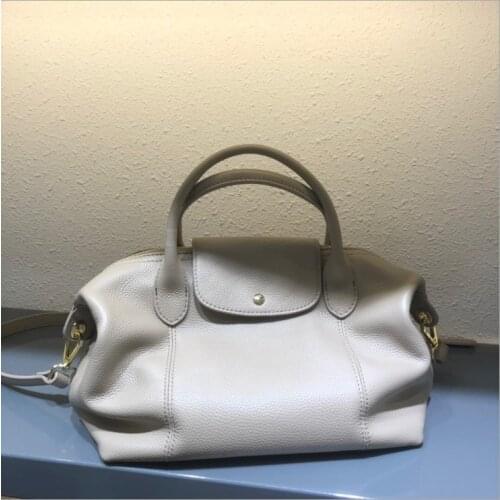 2020 Handbags Women Genuine Leather Bag Solid Shoulder Bag Female Hand Bags Hobos Crossbody Bags For Ladies High Quality Brand