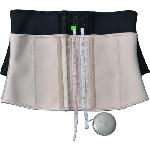 Waist Trainer Short Torso Corsets 7 Inches Torso 9 Steel Bones Latex Underbust Waist Cinchers Loss Weight Body Shaper for Women