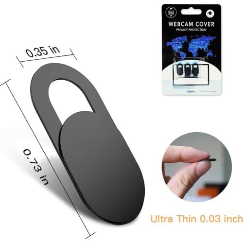 Ultra Thin WebCam Cover Shutter Magnet Slider Camera Cover for Macbook Pro Laptops Phone Lens Web Cam Privacy Sticker
