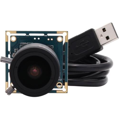 8MP Webcam MJPEG 15fps 3264X2448 HD Sony IMX179 2.8-12mm Varifocus lens USB Camera Module For Windows Linux MAC Android